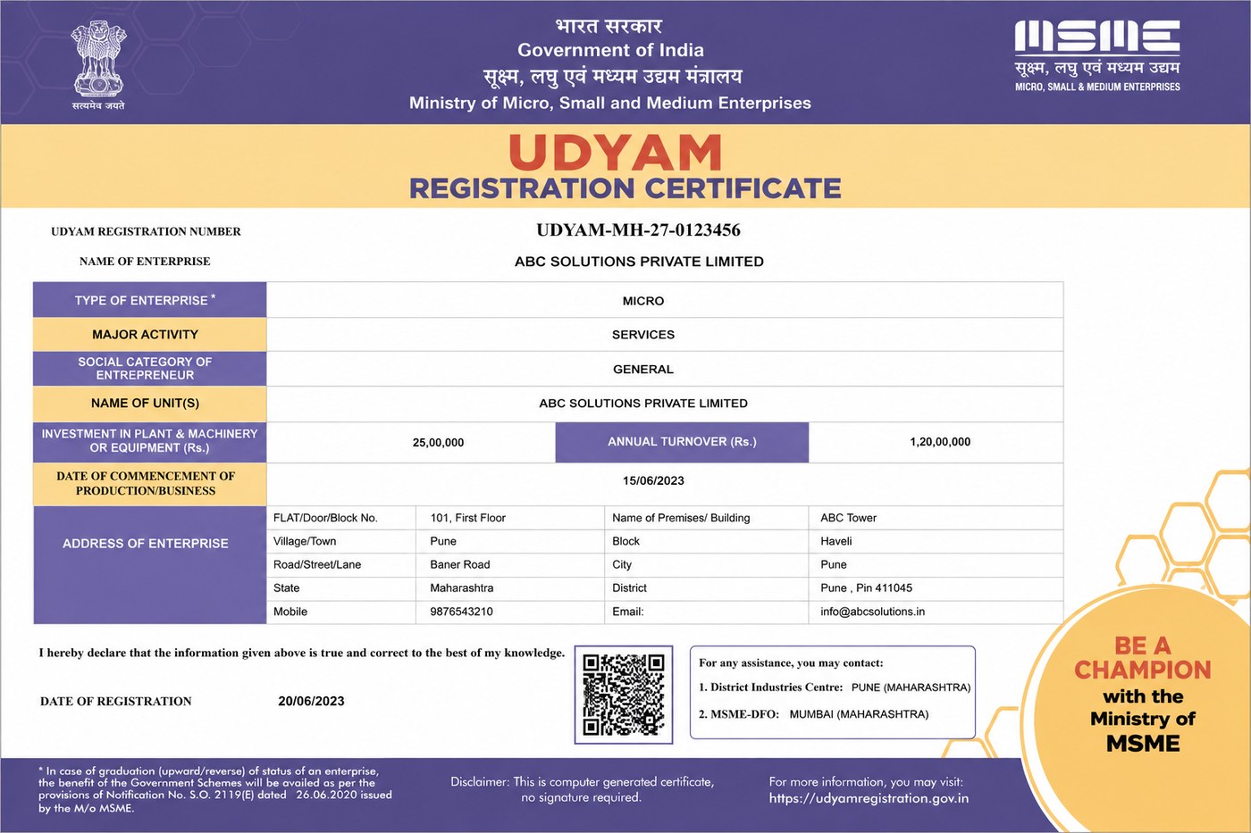 Instant Udyam Registration Online (Udyam Aadhaar) in 24–48 Hours