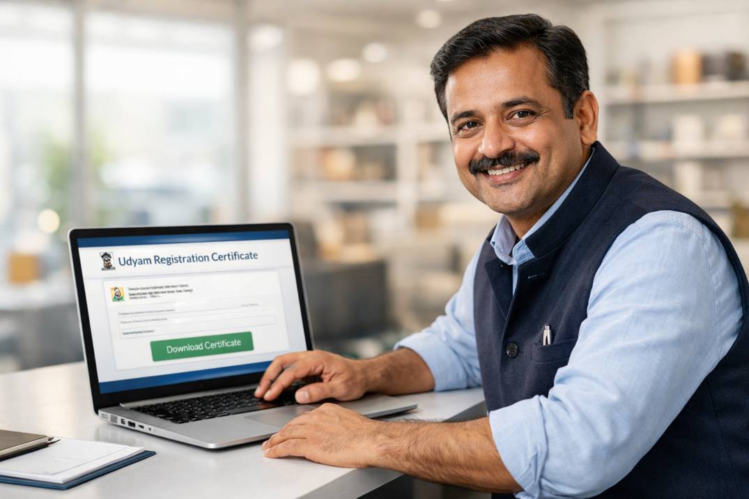 how to download udyam aadhar certificate