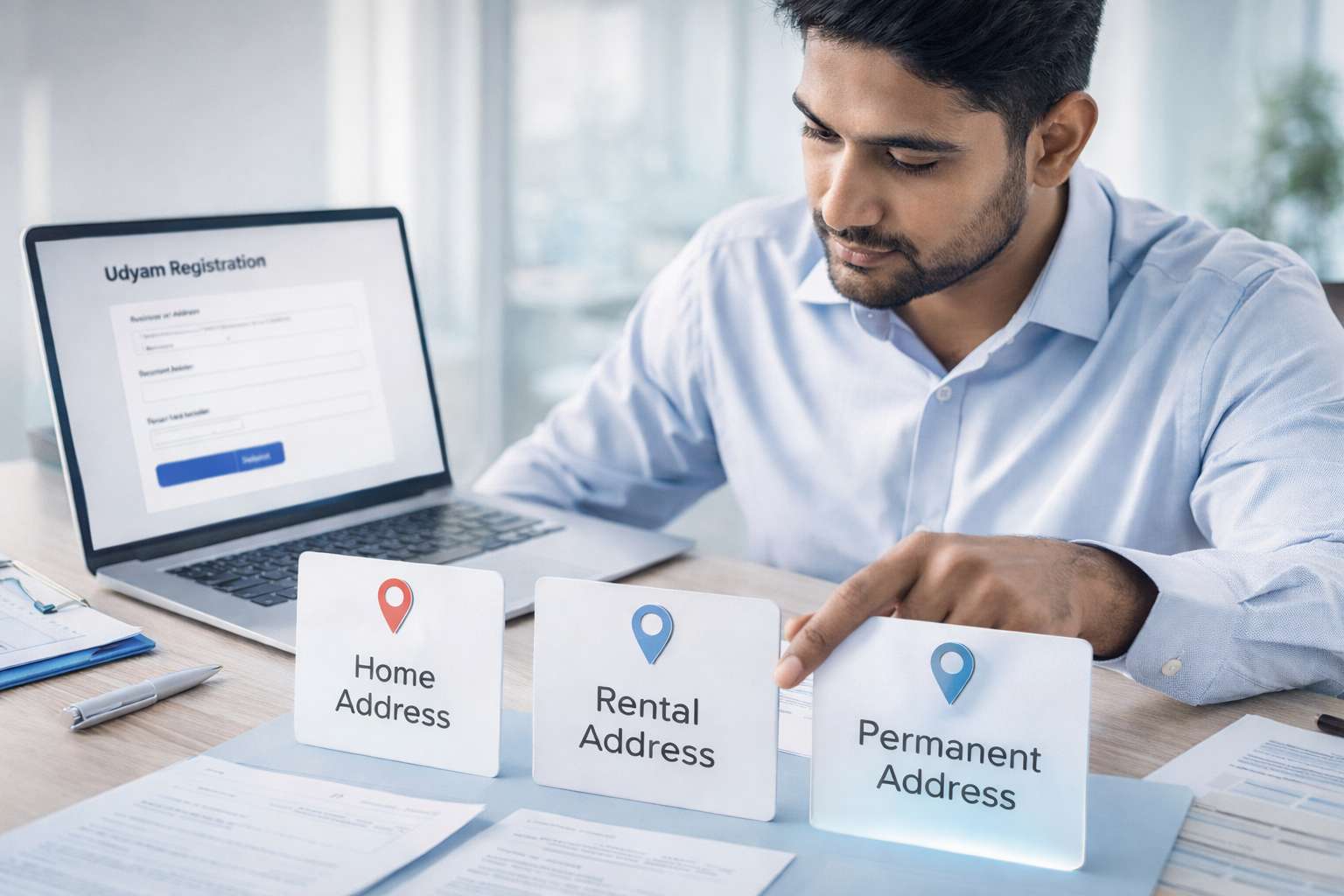 Udyam registration address home rental or permanent featured image