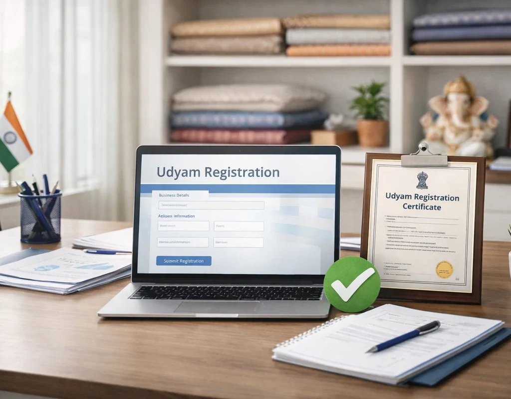 Udyam registration process featured image for Indian small business owners