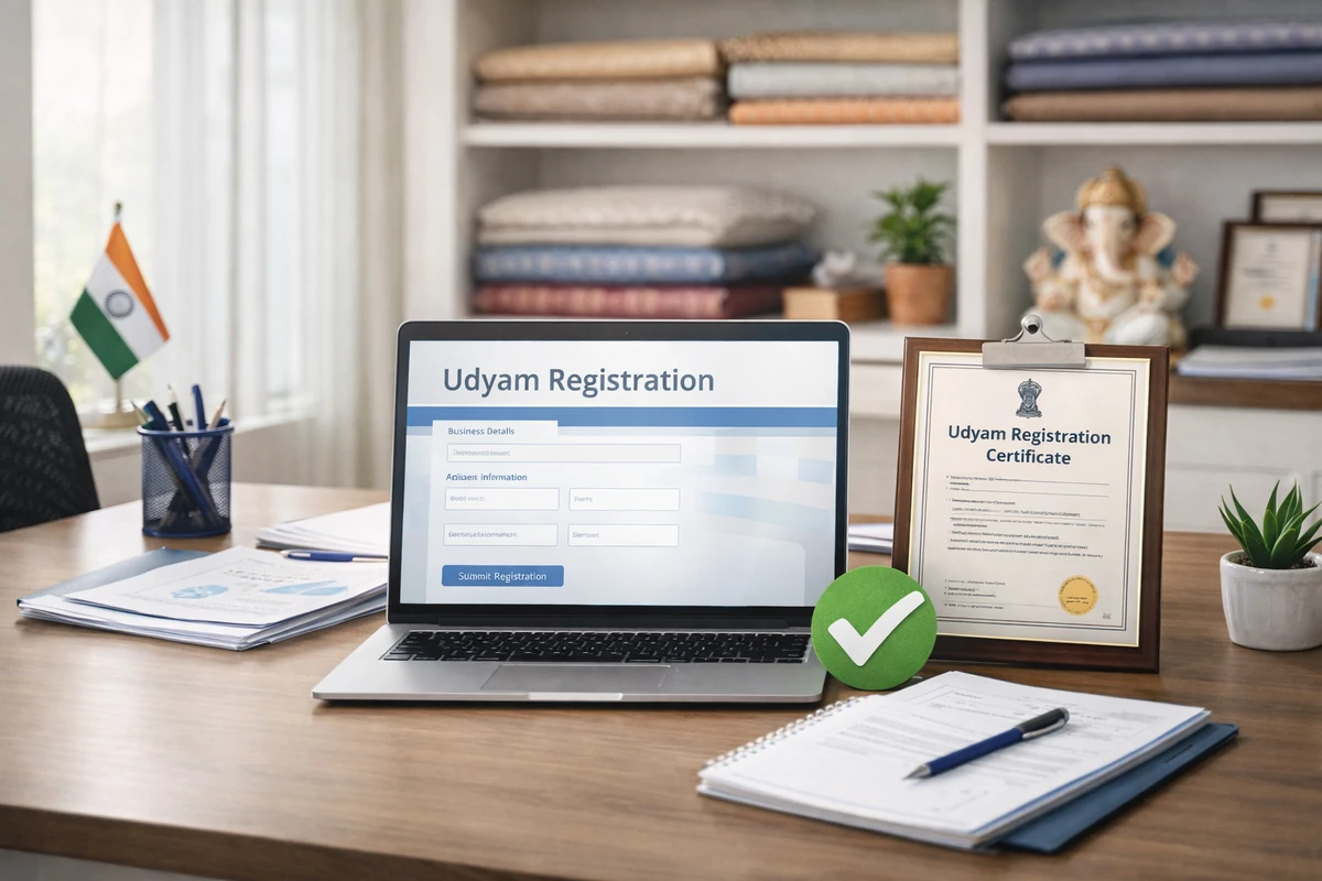 Udyam registration process featured image for Indian small business owners